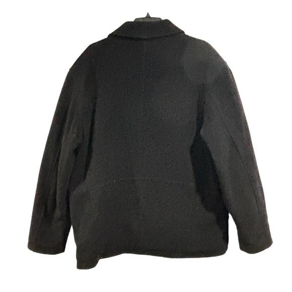 Columbia Men's Full Zip black Wool Blend Bomber Jacket size large - Picture 2 of 8